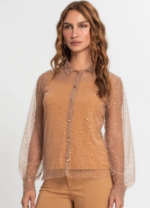 Endless - Camisa Manga Longa com Blusa de Alça Amarelo - ENDLESS