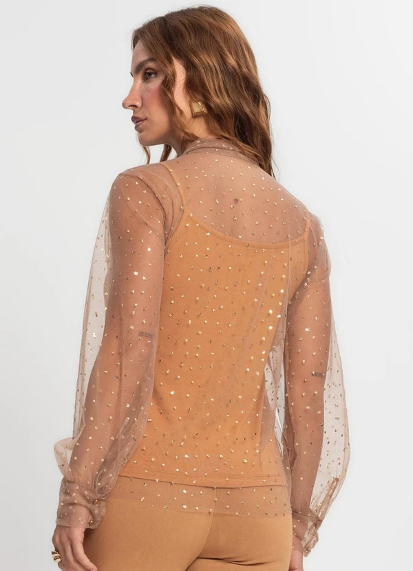 Endless - Camisa Manga Longa com Blusa de Alça Amarelo 2