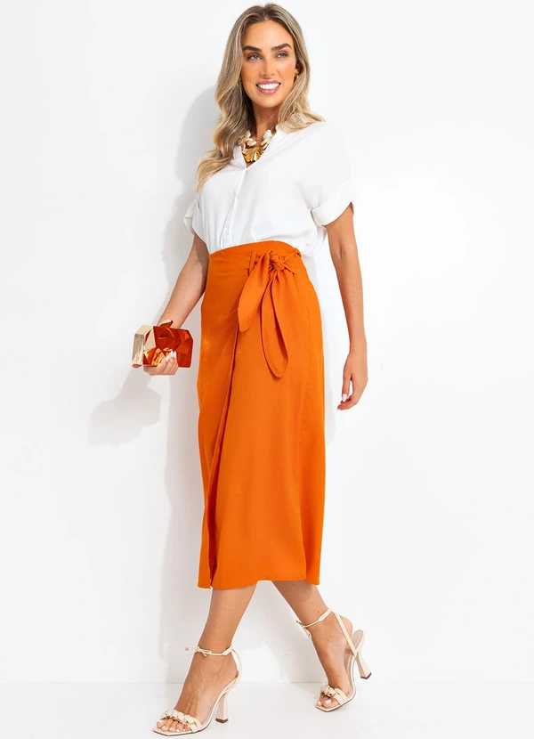 Quintess - Camisa Off White em Viscose Plana 3