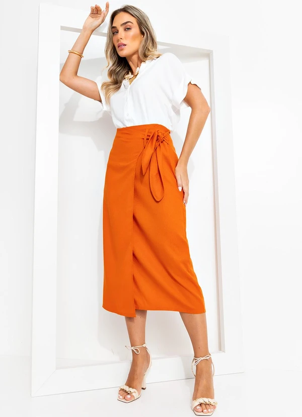 Quintess - Camisa Off White em Viscose Plana 5