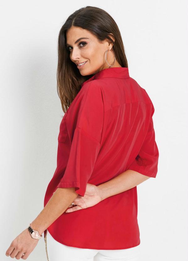 bonprix - Camisa Oversized Vermelha 2