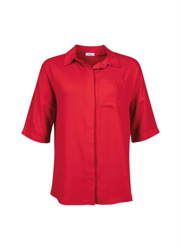 bonprix - Camisa Oversized Vermelha 4