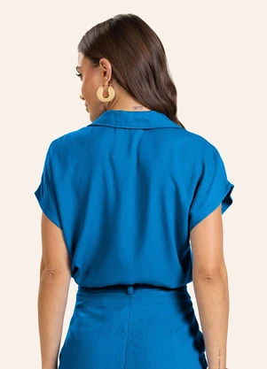 Endless - Camisa Polo Feminina Azul - ENDLESS