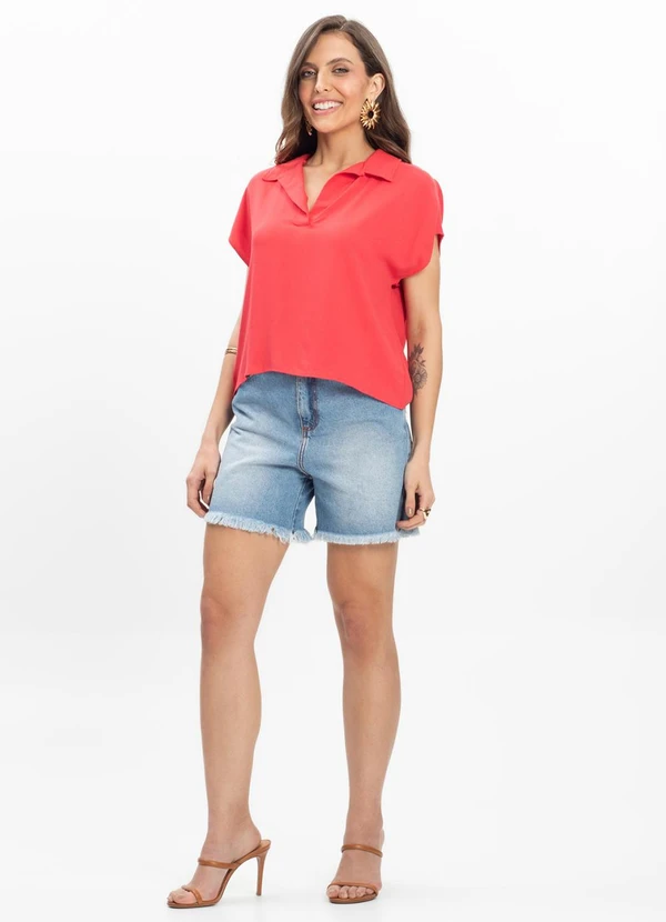 Endless - Camisa Polo Feminina Laranja 3