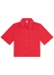 Malwee - Camisa Vermelha Feminina Box em Viscose - variação: Vermelha