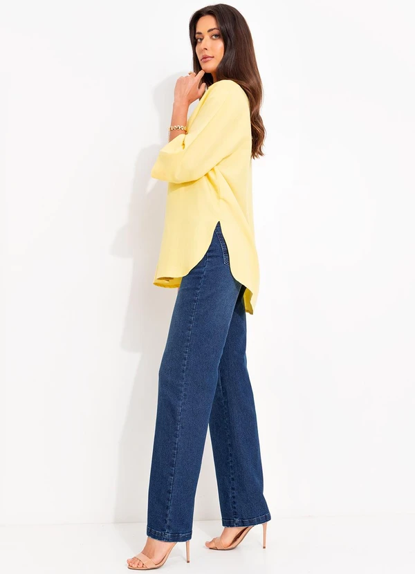 Colcci - Camisa Viscolinho Amarelo 6