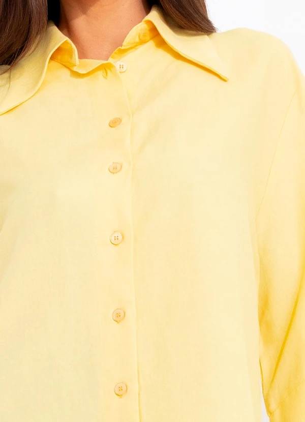 Colcci - Camisa Viscolinho Amarelo 8