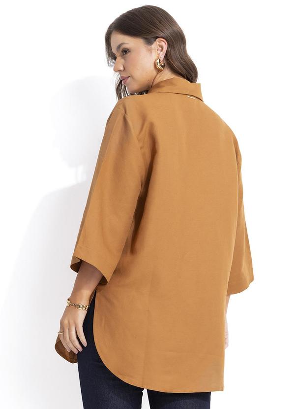 Colcci - Camisa Viscolinho Marrom 2