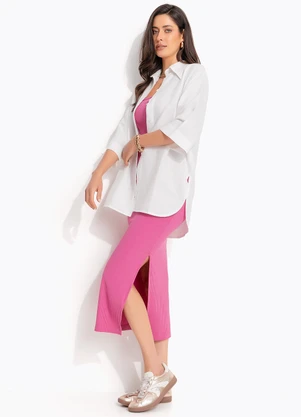 Colcci - Camisa Viscolinho Off White - COLCCI