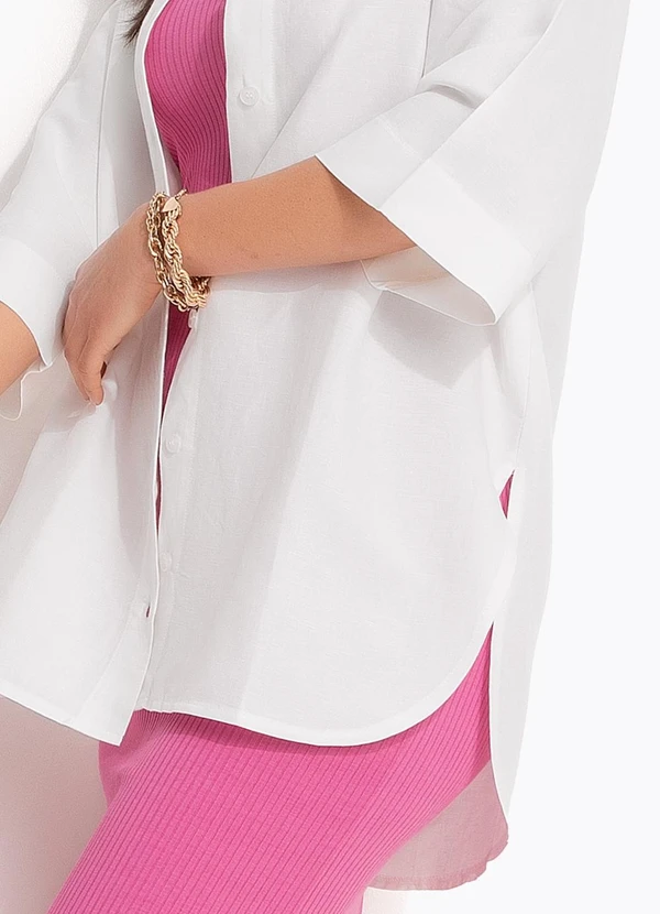 Colcci - Camisa Viscolinho Off White 4