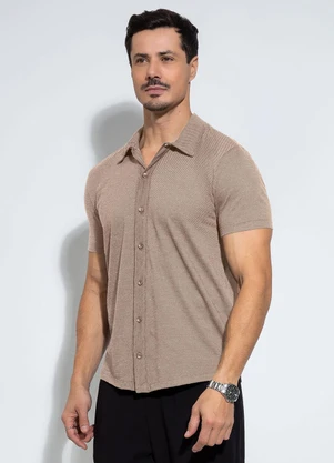 Exco - Camiseta em Malha Marrom - EXCO