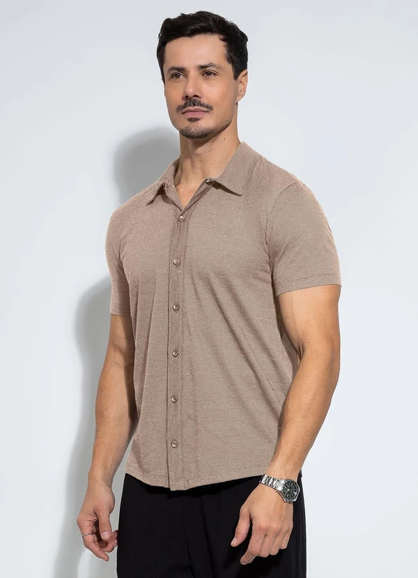 Exco - Camiseta em Malha Marrom