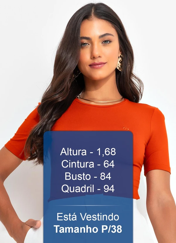 Colcci - Camiseta em Viscose Laranja 5