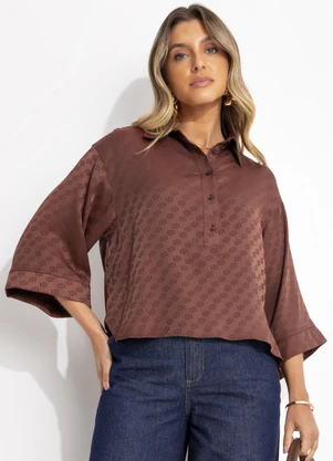 Colcci - Camiseta Marrom - COLCCI