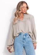 Blusa (AREIA) em viscose plana