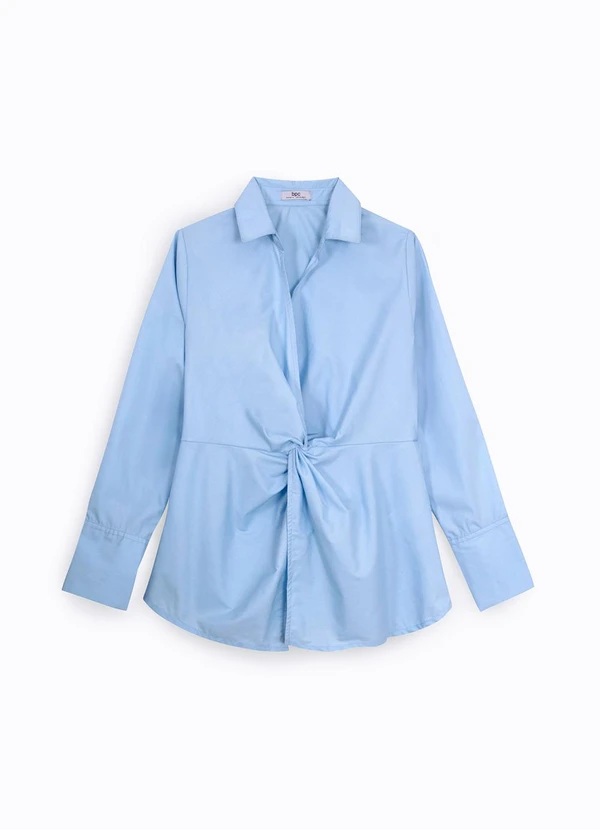 bonprix - Blusa Azul Claro em Tricoline 8