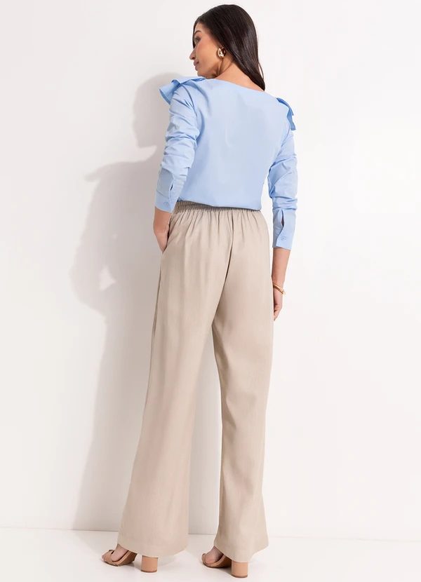 Quintess - Blusa Azul Claro em Tricoline 2