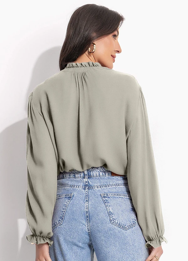 Quintess - Blusa Bege em Viscose Plana 2