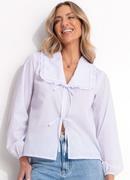 Blusa Branca em Tricoline