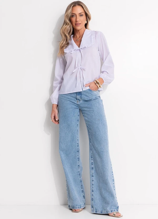 Quintess - Blusa Branca em Tricoline 3