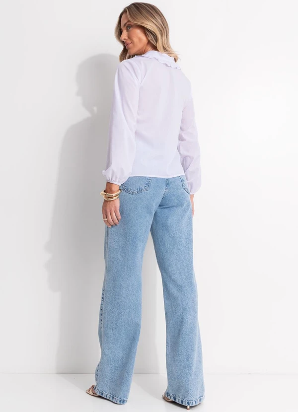 Quintess - Blusa Branca em Tricoline 5
