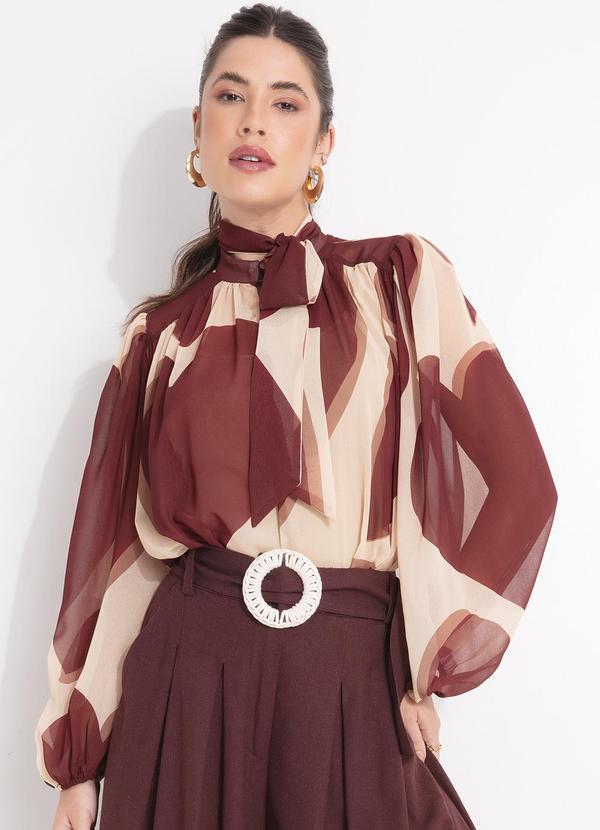 Farm - Blusa Coração Marrom