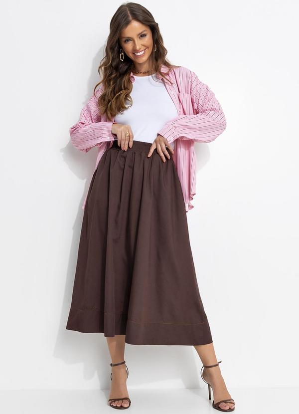 Quintess - Blusa Listrado Rosa em Poliéster com Elastano 9