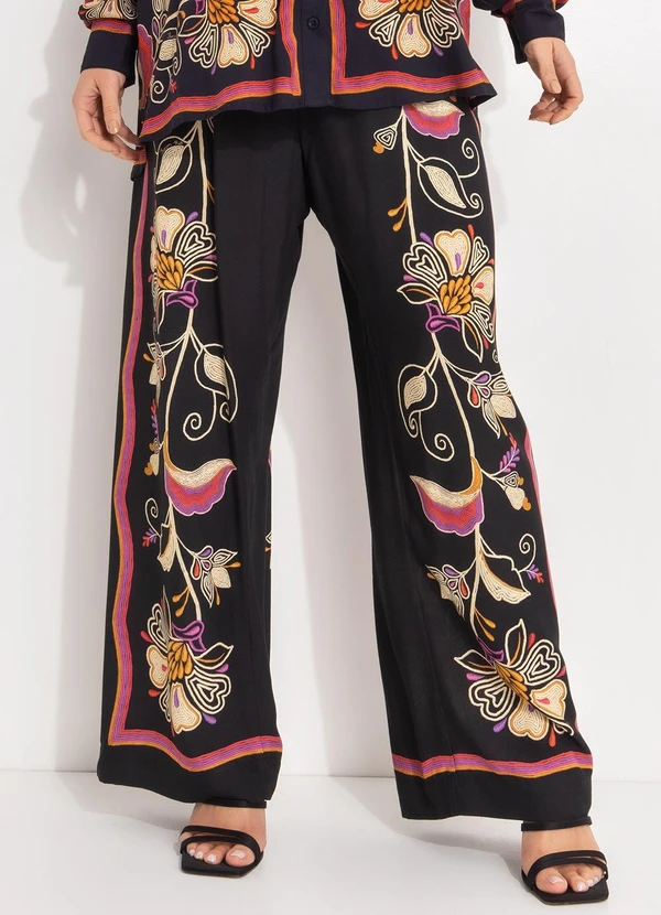 Farm - Calça Lenço Lia Preto