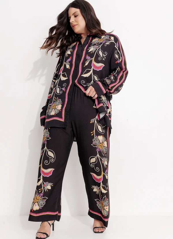 Farm - Calça Lenço Lia Preto 10