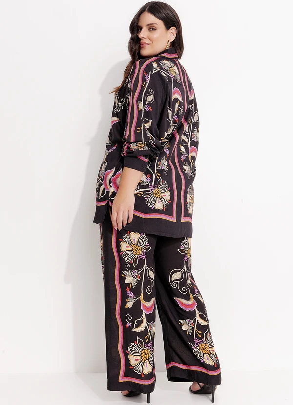 Farm - Calça Lenço Lia Preto 11