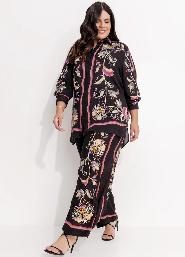 Farm - Calça Lenço Lia Preto 13