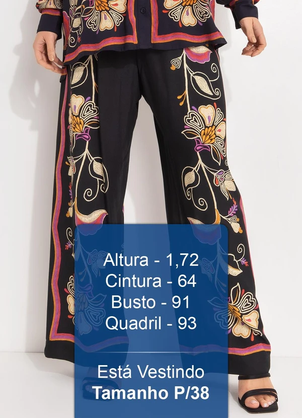 Farm - Calça Lenço Lia Preto 5