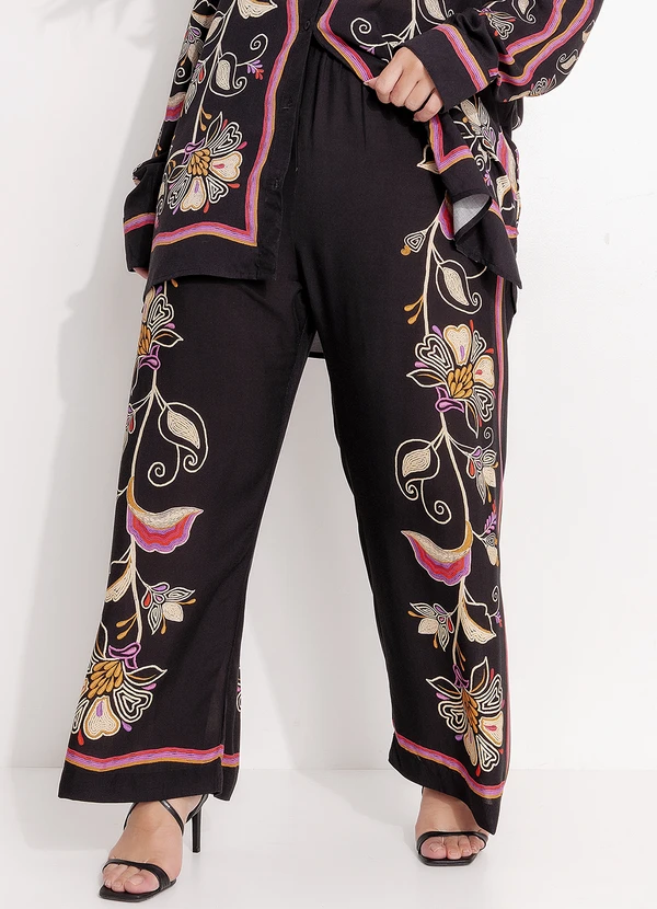 Farm - Calça Lenço Lia Preto 8