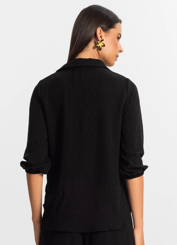 Rovitex - Camisa 3/4 Feminina Preto 2