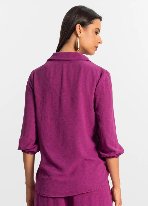 Rovitex - Camisa 3/4 Feminina Roxo 2