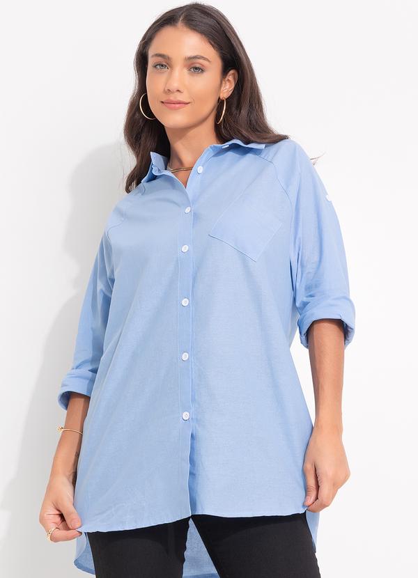 Camisa (Azul Claro) em Alfaiataria