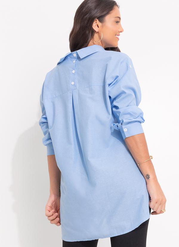 Quintess - Camisa Azul Claro em Alfaiataria 2