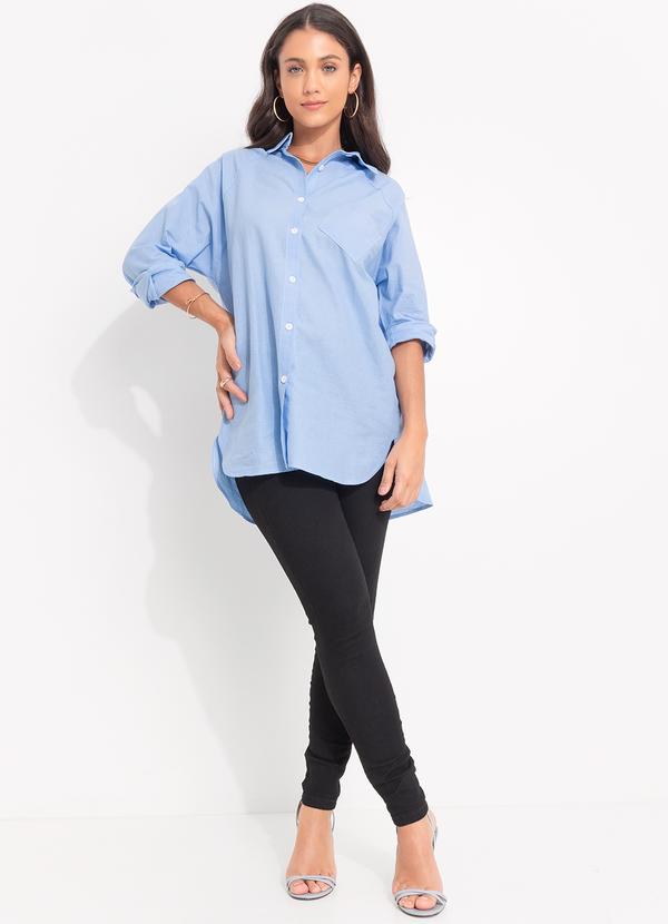 Quintess - Camisa Azul Claro em Alfaiataria 3