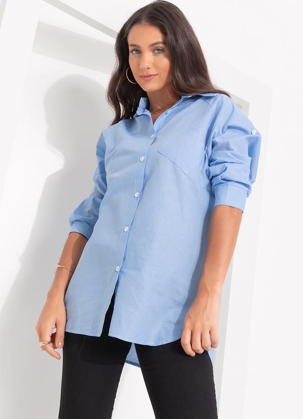 Quintess - Camisa Azul Claro em Alfaiataria 6