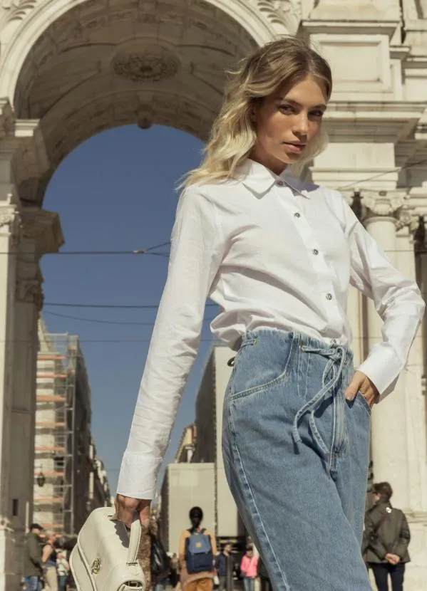 Quintess - Camisa Branca Alongada 11