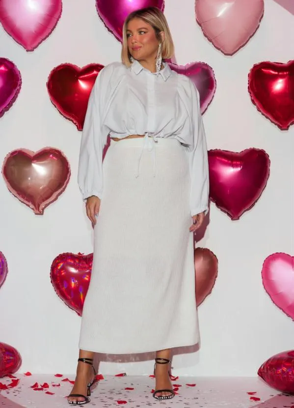 Quintess - Camisa Branca com Barra Ajustável