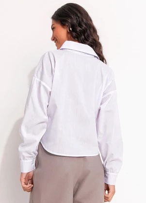 Quintess - Camisa Branca em Tricoline - QUINTESS