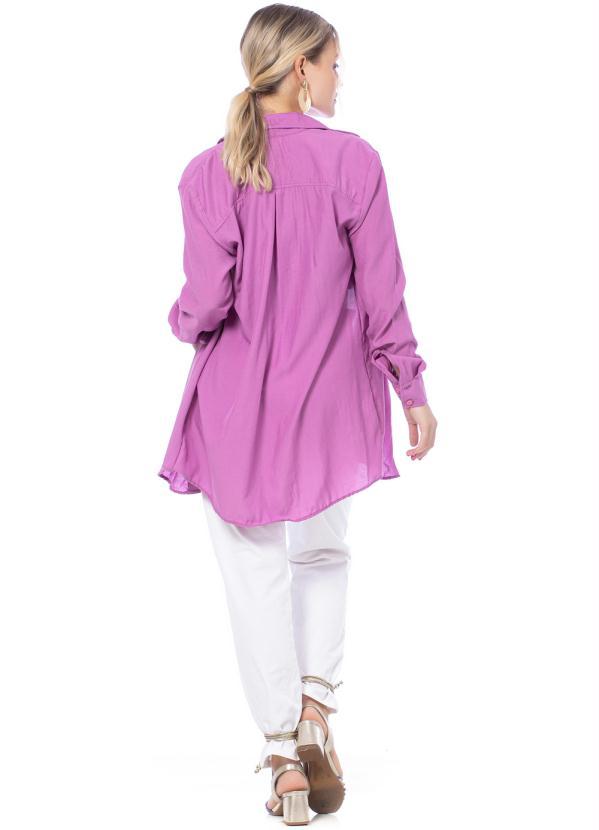Up Close - Camisa Brenda Lilás 4