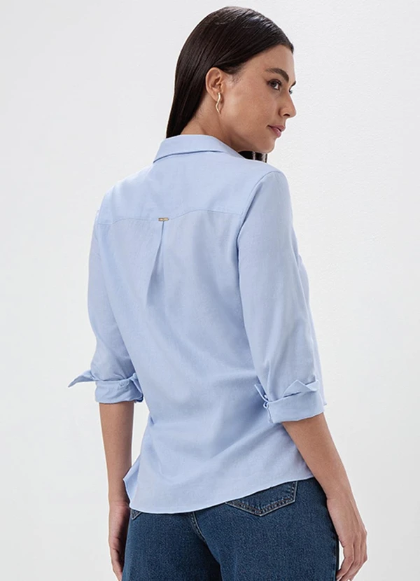 Principessa - Camisa Comfy de Oxfordine Azul Claro Sara 2
