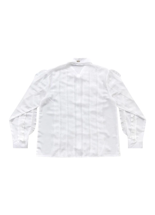 Angel - Camisa de Crepe Off White 5