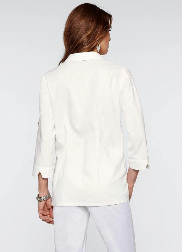 bonprix - Camisa de Linho Off White 3