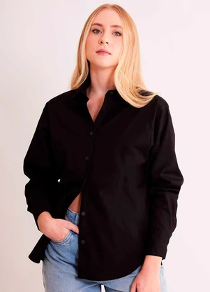 Sofie - Camisa de Manga Longa After Dusk em Plano Tricolin - SOFIE