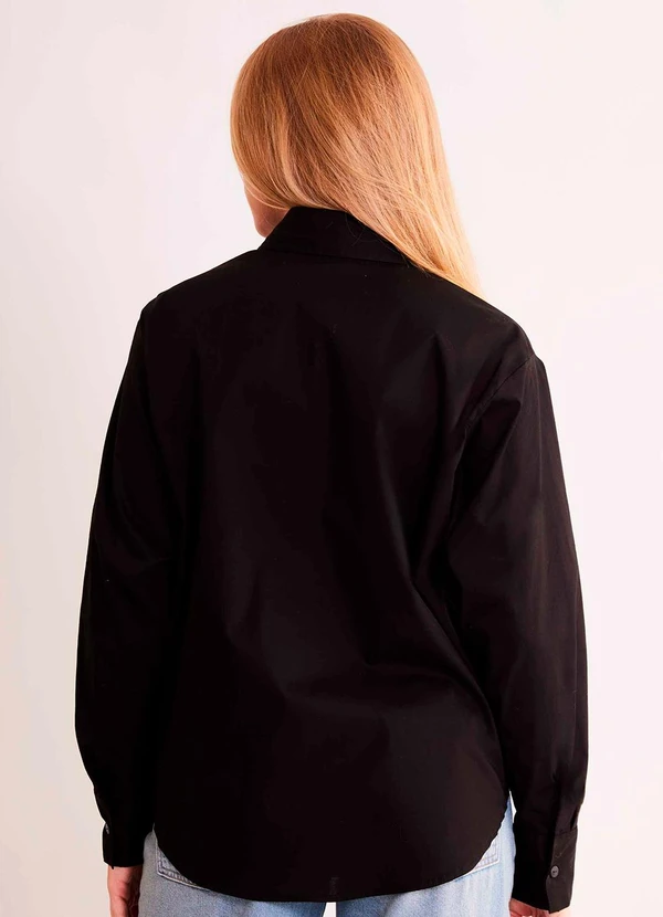 CAMISA DE MANGA LONGA AFTER DUSK EM PLANO TRICOLIN - SOFIE
