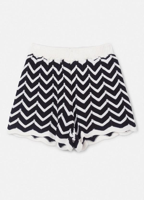 Authoria - Short Feminino de Tricot Preto