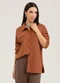 Cativa - Camisa em Canelado  You Marrom Claro - variação: Marrom